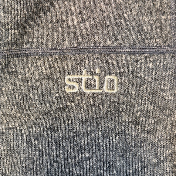 Stio mens S Small gray tan polyester full zip fleece outdoor vest EUC - Picture 3 of 7